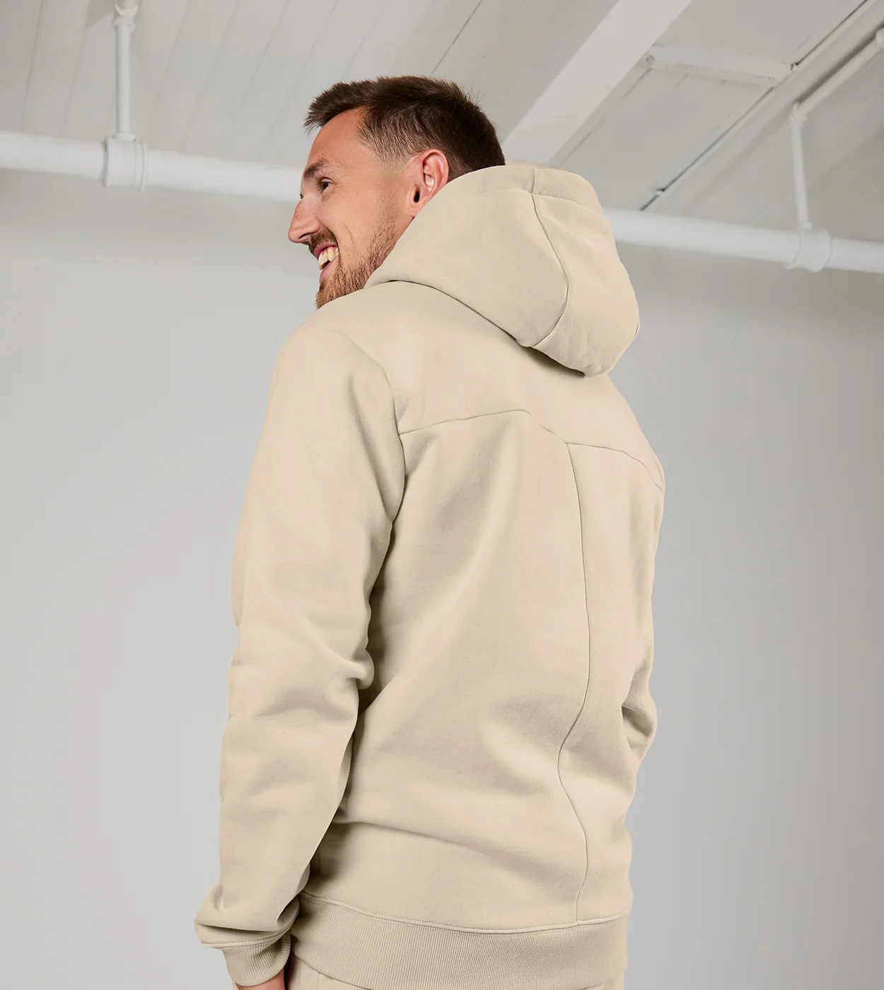 Logo Hoodie Sand - Image 4